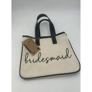New Santa Barbara Design Studio Bridesmaid Canvas Tote Bag NWT